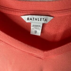 Athleta sweatshirt coral XS